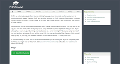 Desktop Screenshot of php5-tutorial.com